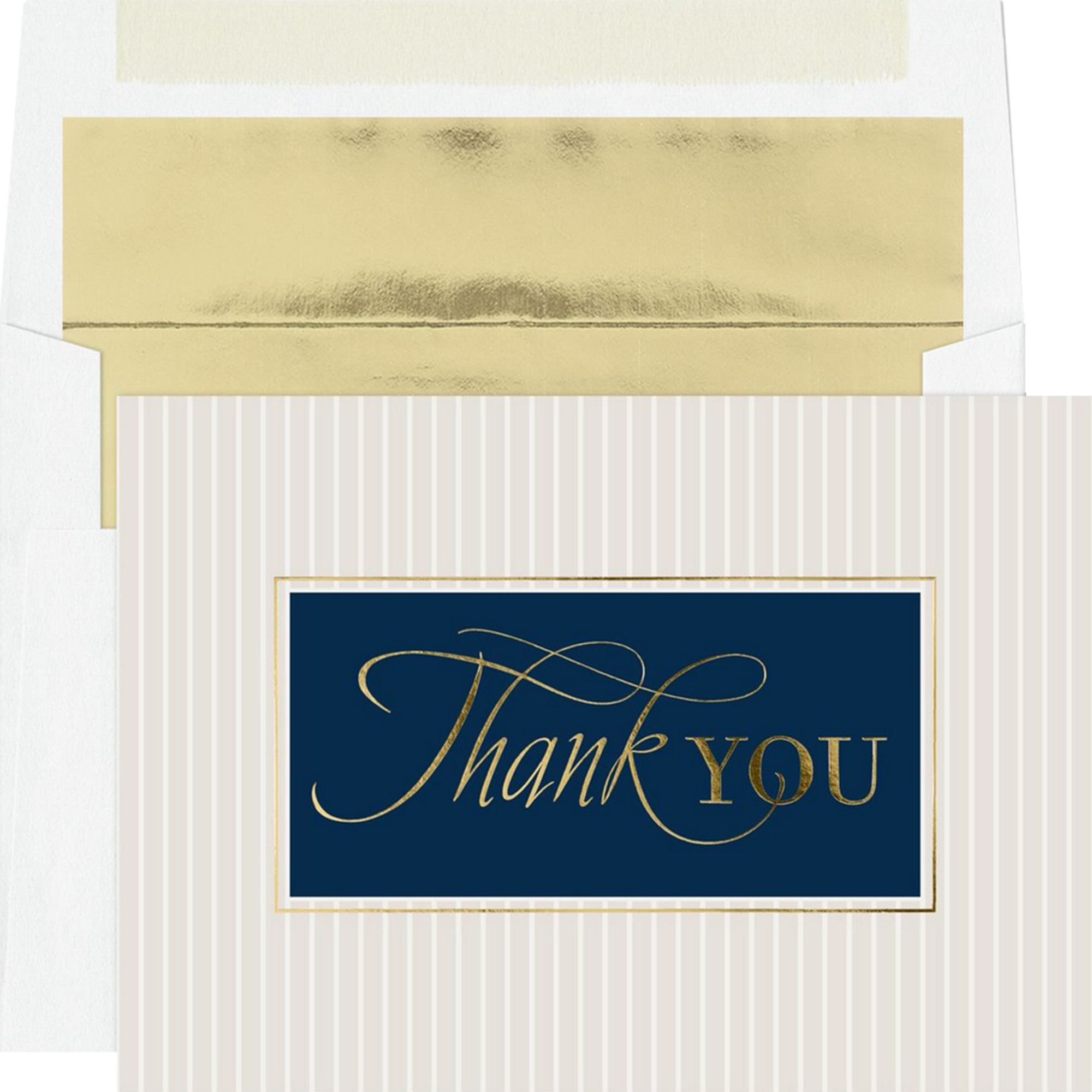 JAM Paper Stripes Thank You Cards, 25ct.